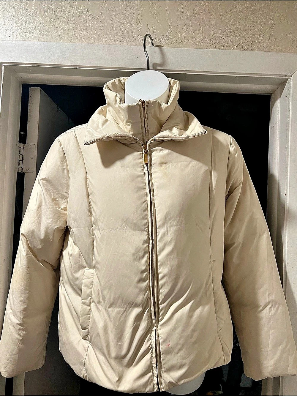 Company Ellen Tracy Puffer Jacket in Cream XL